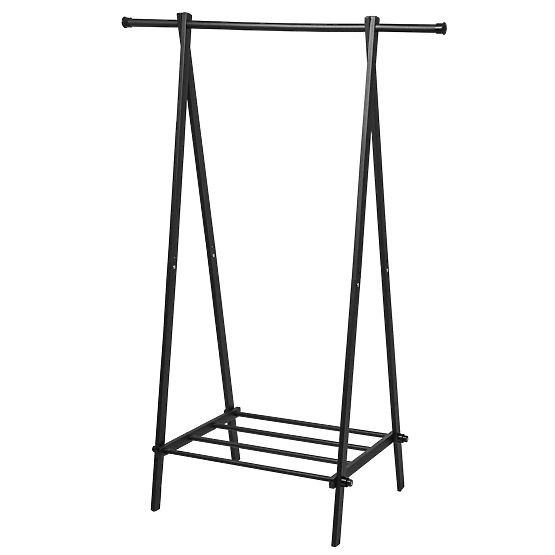 Crna vješalica za odjeću