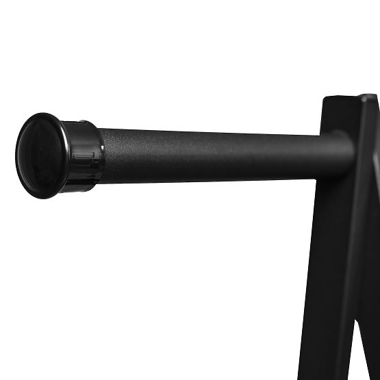 Crna vješalica za odjeću