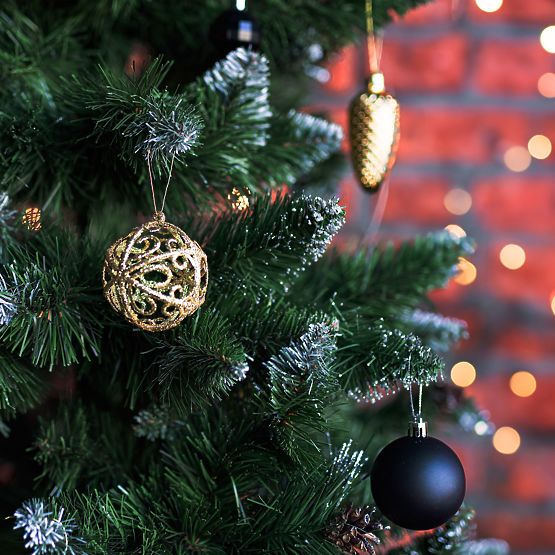 CRNE BOŽIĆNE KUGLICE 100 KOM KL-21X04