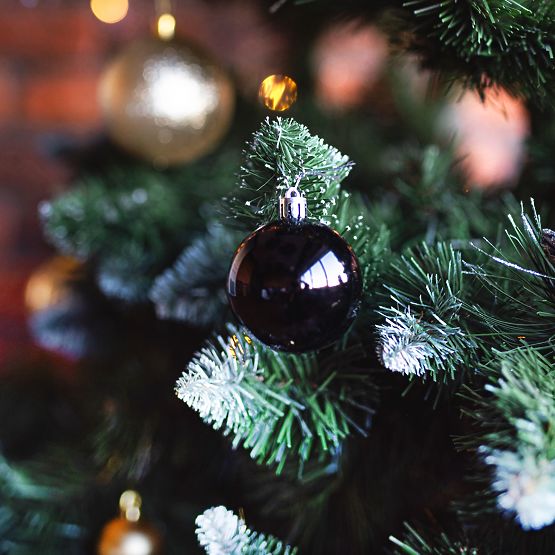 CRNE BOŽIĆNE KUGLICE 100 KOM KL-21X04