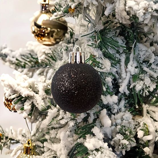 CRNE BOŽIĆNE KUGLICE 100 KOM KL-21X04