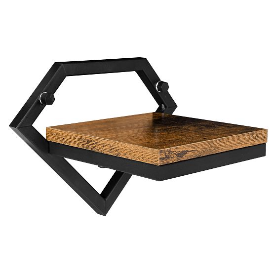 Crni metalni zidni cvjetnjak Doron Rustic loft