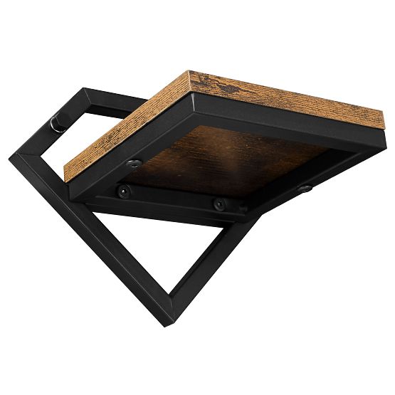 Crni metalni zidni cvjetnjak Doron Rustic loft