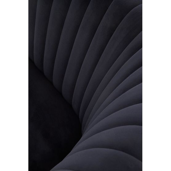 CROWN crna/zlatna relaksacijska fotelja