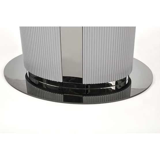 DANCAN proširivi stol, bijeli mramor / sivi / svijetlosivi / crni (3p=1ks)