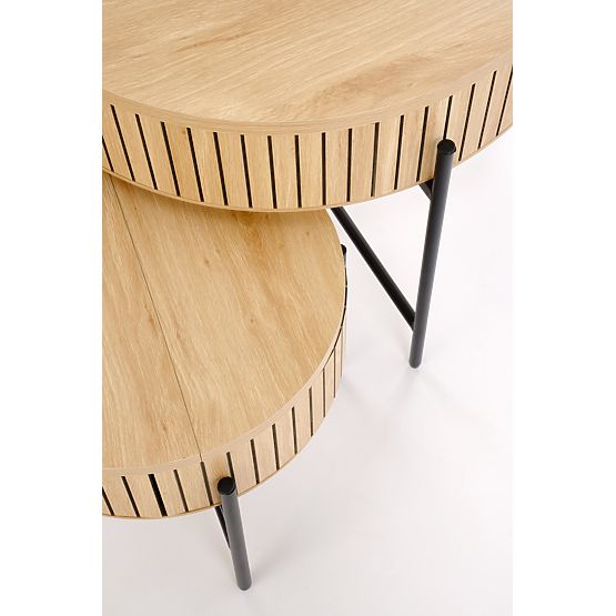 DANTE set od 2 klupa, prirodna/crna (1p=1set)