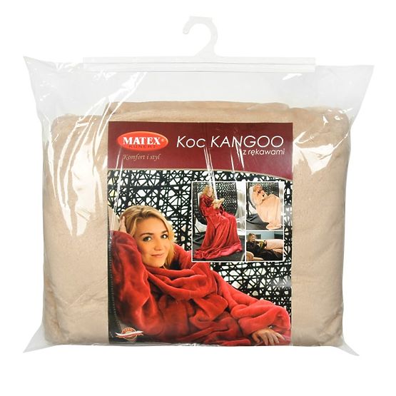 Deka CASHMERE TOUCH s rukavima - 150 x 210 cm (bež)