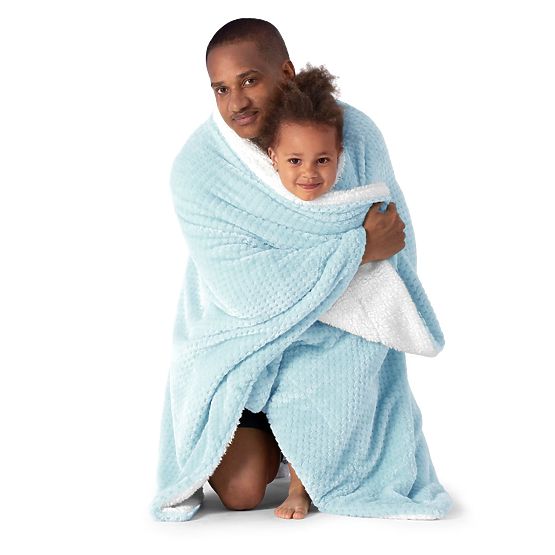 Deka SHLEEPY svijetloplava žakard uzorak klasični stil 70x150