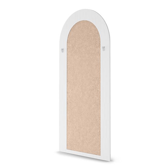 Dekorativno viseće ogledalo Giovanni 170x80 cm, bijelo, zaobljeno