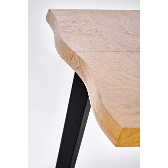 DICKSON 2 proširivi stol 150-210/90 cm, ploča - prirodna, noge - crne (2p=1ks)