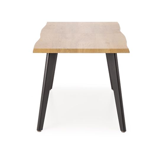 DICKSON 2 proširivi stol 150-210/90 cm, ploča - prirodna, noge - crne (2p=1ks)