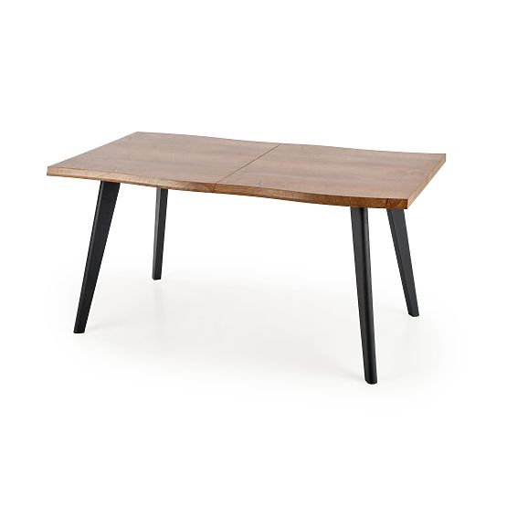 DICKSON sklopivi stol 120-180/80 cm, ploča - prirodna, noge - crne (2p=1ks)