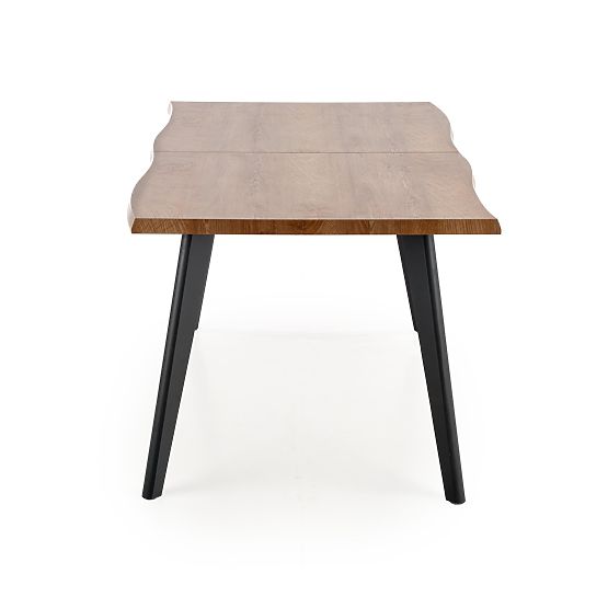 DICKSON sklopivi stol 120-180/80 cm, ploča - prirodna, noge - crne (2p=1ks)