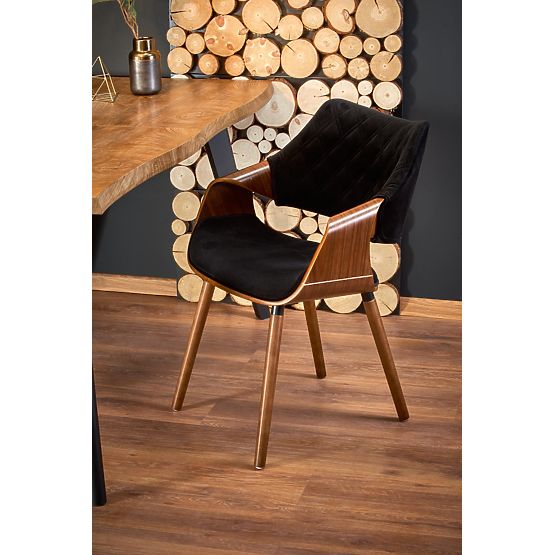 DICKSON sklopivi stol 120-180/80 cm, ploča - prirodna, noge - crne (2p=1ks)