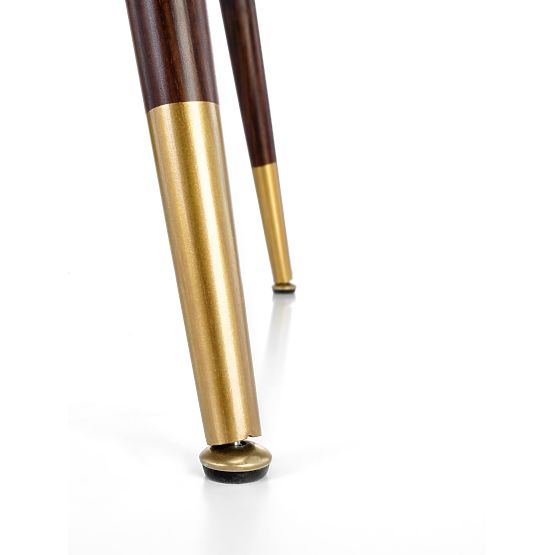 DOMENICO stol ploča - orah, noge - orah / zlatna (2p=1ks)