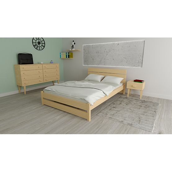 Drveni krevet Max 200 x 90 cm - borovica