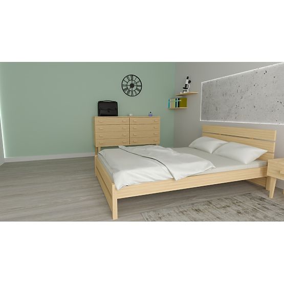 Drveni krevet Max 200 x 90 cm - borovica