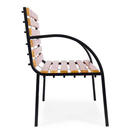 Drvena vrtna klupa s naslonom 122x57 cm park MultiGarden