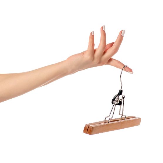 Drveni vješalica za hlače