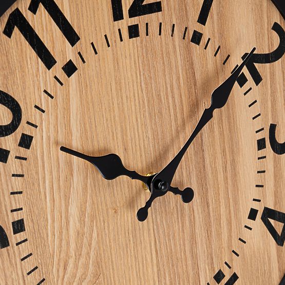 Drveni zidni satovi loft ABBAS 35 cm