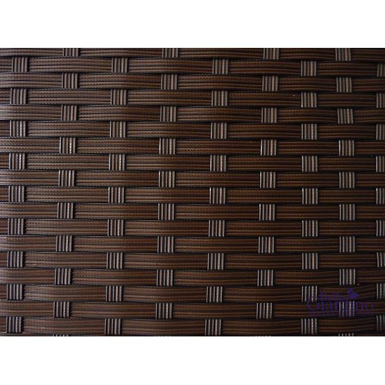 Dvosjed s tehno-ratan stolom TINTO crni