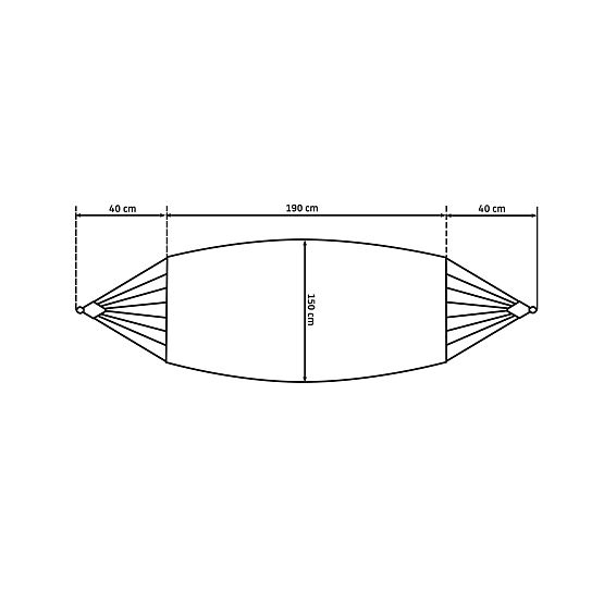 Dvostruka pletena viseća mreža 400256