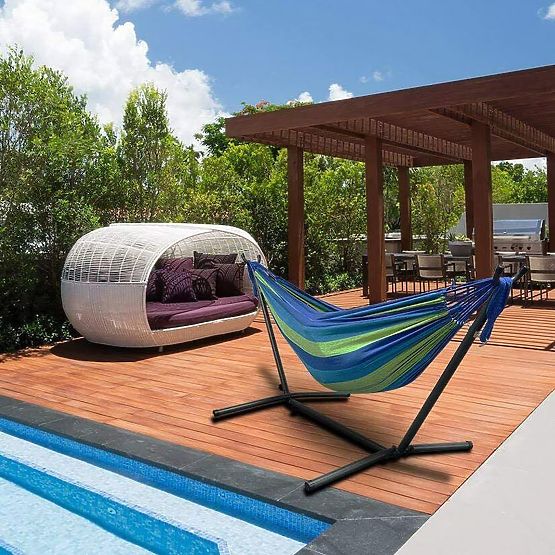 Dvostruka viseća mreža 480143A PLAVA