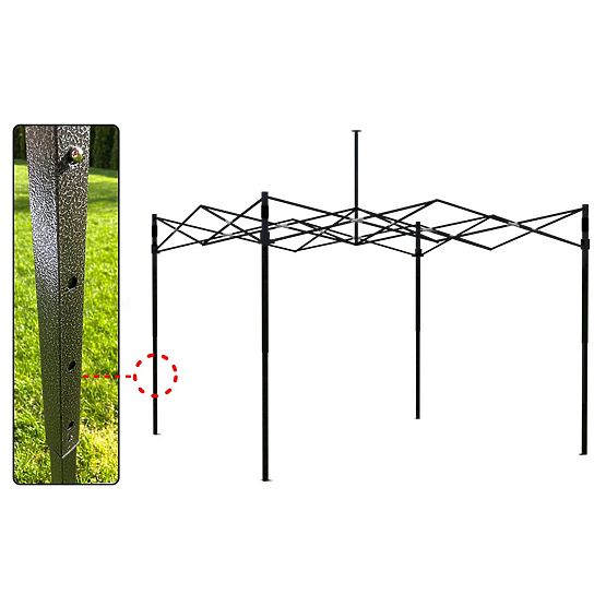Ekspresni poslovni paviljon 3x3 m plavi