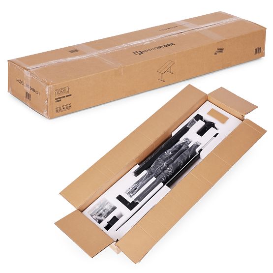 Električni podesivi stol 120x60 cm, podesiva visina 72-117 cm, crni ModernHome