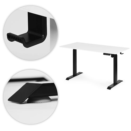 Električni podesivi stol 140x70 cm, podesiva visina 76-121 cm ModernHome