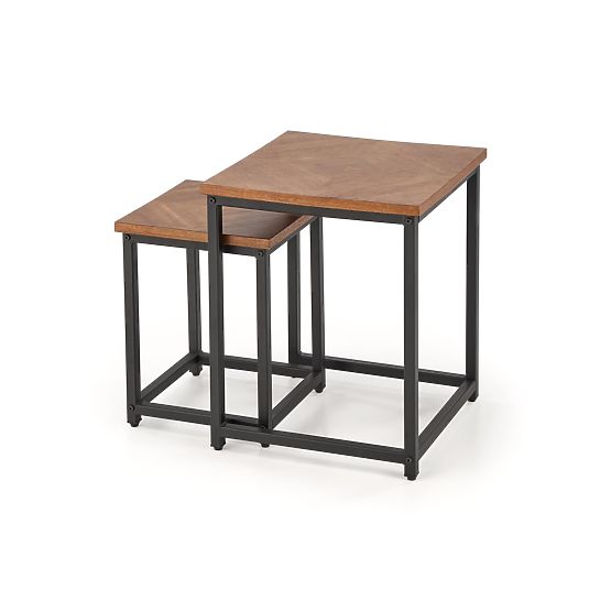 ELZA set 2 klupa, orah / crna (1p=1kom)