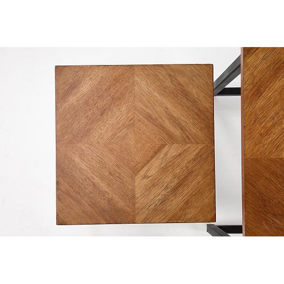 ELZA set 2 klupa, orah / crna (1p=1kom)