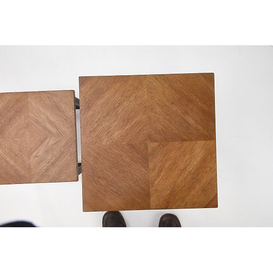 ELZA set 2 klupa, orah / crna (1p=1kom)