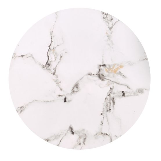 FATIMA set 2 klupa, bijeli mramor / crna (1p=1kom)