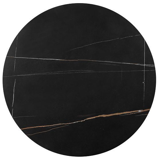 FATIMA set od 2 stolića, crni mramor / zlatna (1p=1ks)