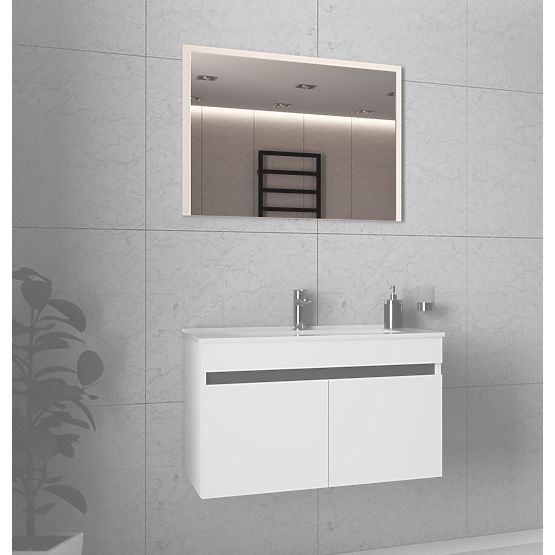 FIGARO Ogledalo 80 cm bijela