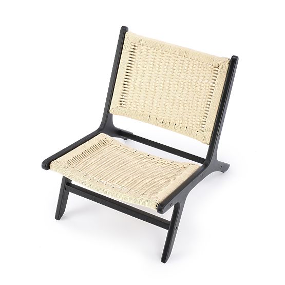 FODEN relaxacijska fotelja, crna / prirodna (1p=1ks)