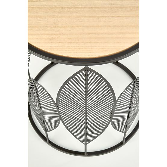 FOLLA set od 2 klupa crna / prirodna (1p=1ks)