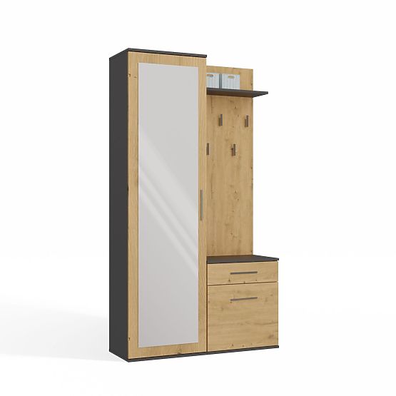 Garderobni ormar DUO ANTRACIT ARTISAN