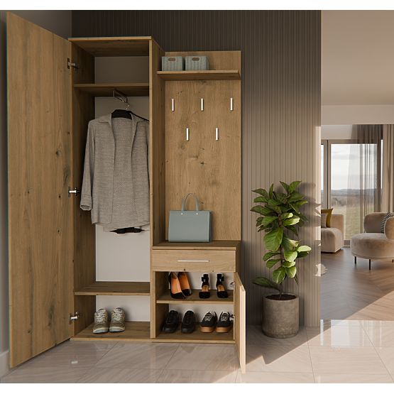 Garderobni ormar DUO HRAST ARTISAN