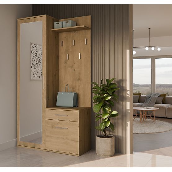 Garderobni ormar DUO HRAST ARTISAN