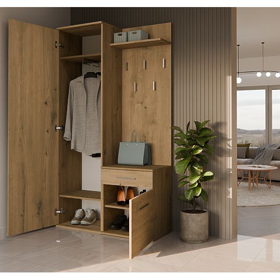 Garderobni ormar DUO HRAST ARTISAN