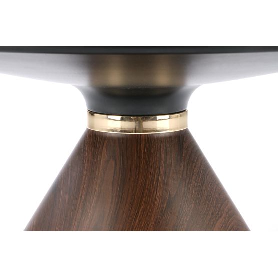 GENESIS konferencijski stolić bijeli mramor / orah / zlatni (2p=1ks)