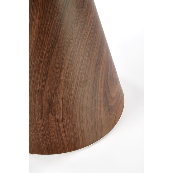 GENESIS_S konferencijski stolić bijeli mramor / orah / zlatni