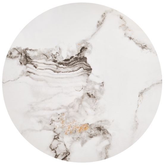 GILDA set od 3 stolića, bijeli mramor / crna (1p=1set)