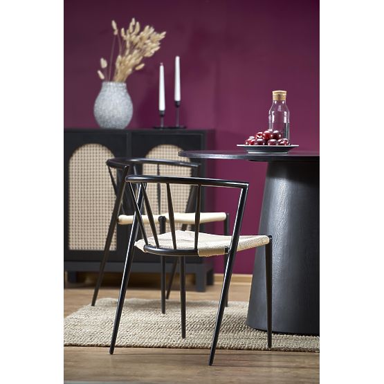 GINTER okrugli stol, crni (2p=1ks)