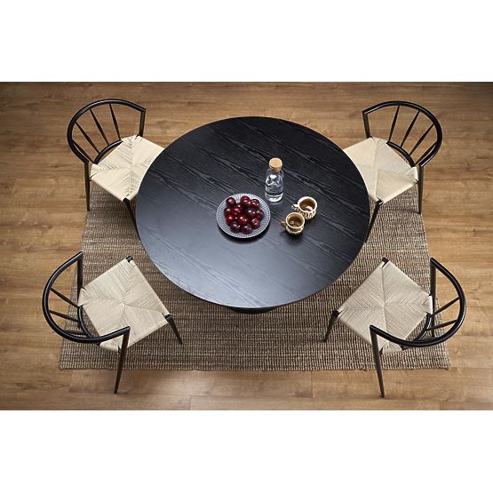 GINTER okrugli stol, crni (2p=1ks)