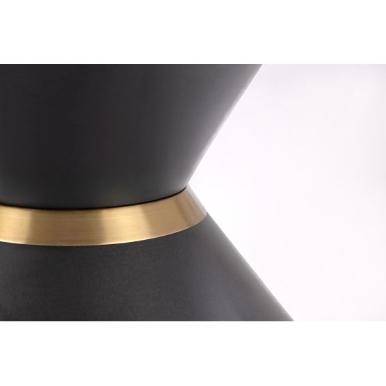 GORETTI konferencijski stolić bijeli mramor / crni (2p=1ks)