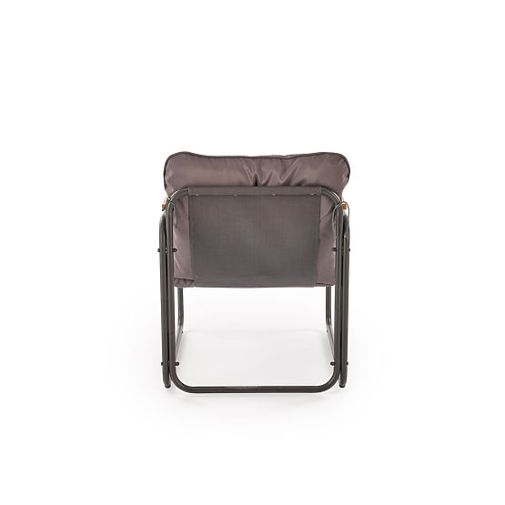 HUDSON, vrtni set (sofa, 2x fotelja, stolić), siva / smeđa (1p=1set)