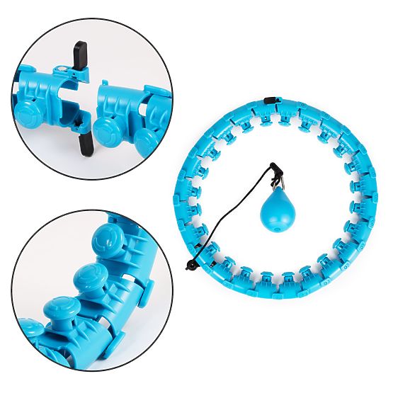 Hula hop s masažnim elementom i dodatnim utezima za fitness vježbanje